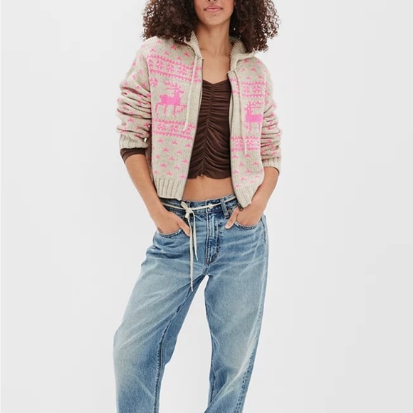 NEW American eagle elk zip up hoodie small - Picture 2 of 7